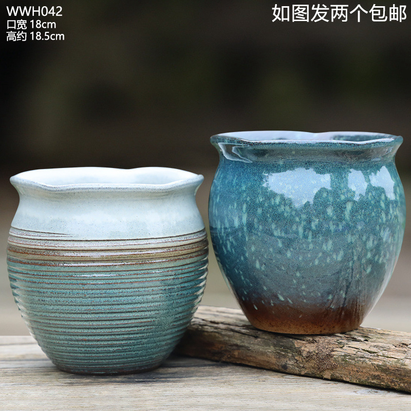 大号大口径花盆家用法师月季盆栽三角梅花盆陶瓷透气多肉花盆包邮|undefined
