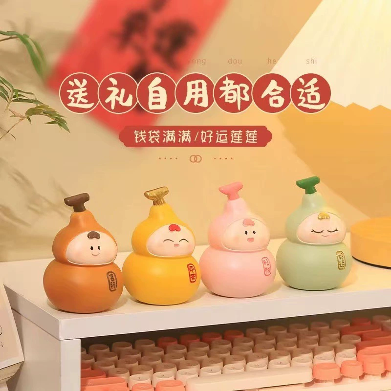 Декоративная игрушка Xiaofulu для рабочего стола дома, творческая милая счастливая тыква, новое офисное fortune-подарок