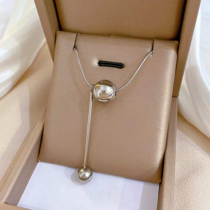 Minimalistische Halskette Aus Echtem Gold Mit Blumen-quasten_voghion.com