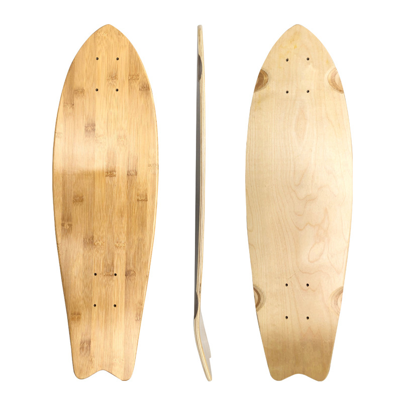 Four-wheel skateboard Northeast maple fish board top Chinese maple…