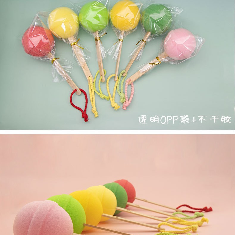 厂家直供锅碗杯子彩色海绵刷创意雪糕棒棒糖造型家用清洁刷