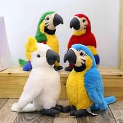 Cute Parrot Plush Toy, Simulated Golden Bird Stuffed Animal, Funny and Creative Ornament, Children's Birthday Gift