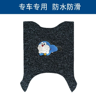 wear-resistant, waterproof, non-slip floor – Motorcycle pedals - black-doraemon-thickness-14mm