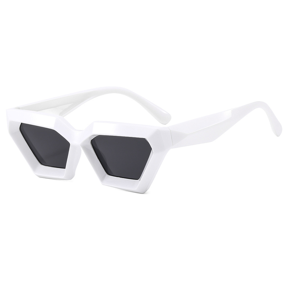 Nuevas gafas de sol de diamantes punk hip-hop de marco grueso transfronterizas, gafas de sol de alta gama irregulares, gafas de sol de moda transfronterizas