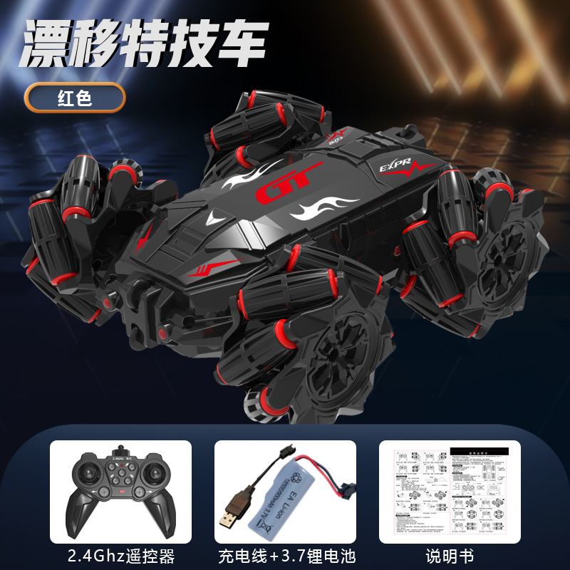 Venta caliente transfronteriza rodando fuera de carretera de doble cara deriva coche truco de control remoto coche giratorio escalada juguetes para niños al por mayor