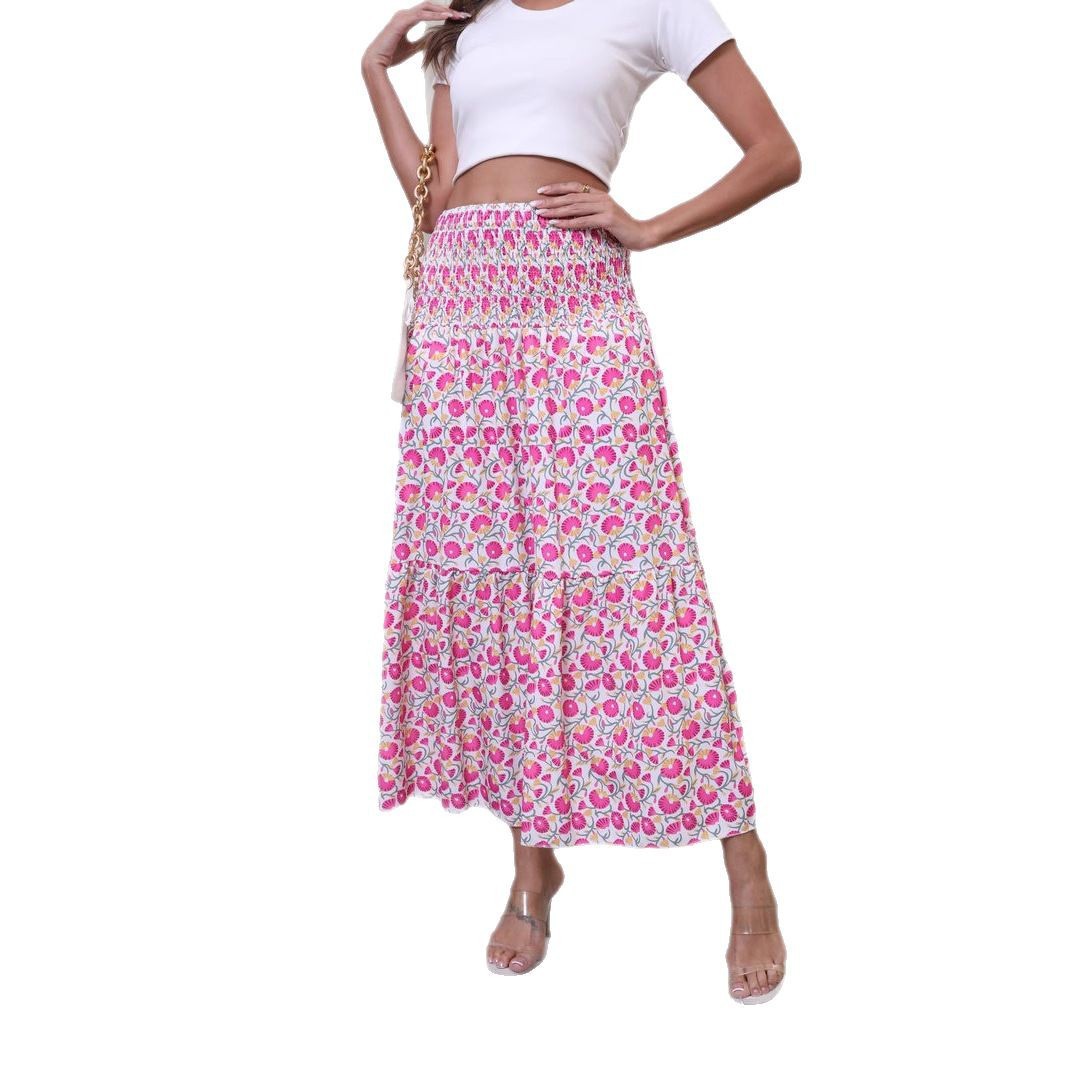 Commerce extérieur transfrontalier de vêtements pour femmes européens et américains, été 2025, style bohème, imprimés pour les vacances à la plage_voghion.com