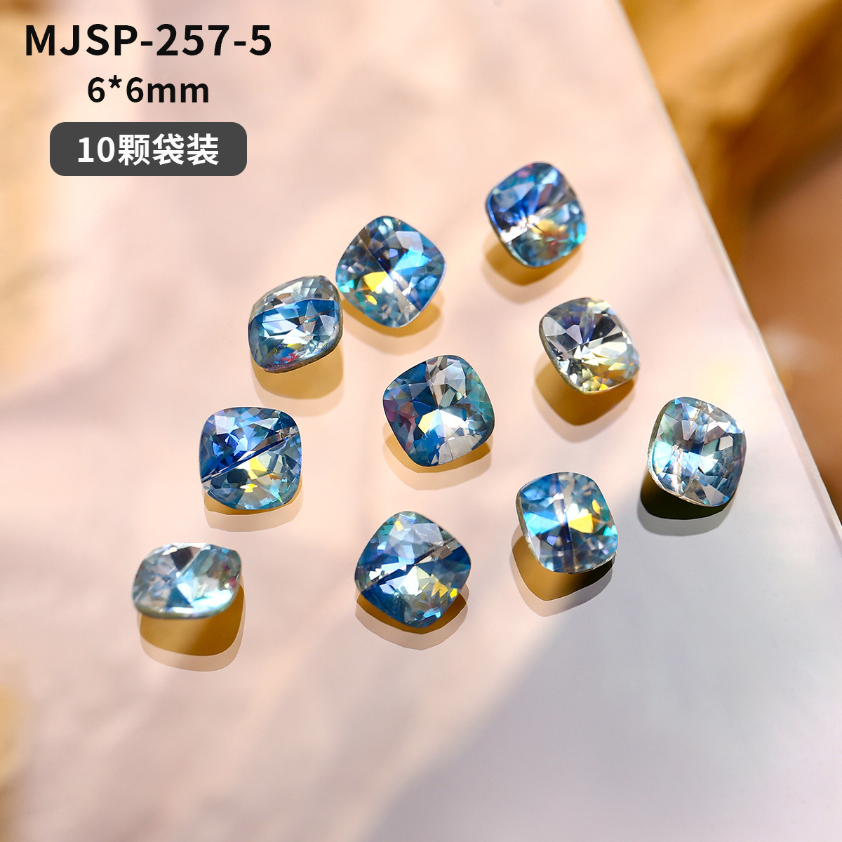 Red popularidad explosión láser arco iris taladro fantasía color punta inferior accesorios taladro joyería taladro amor taladro de manicuras flash al por mayor