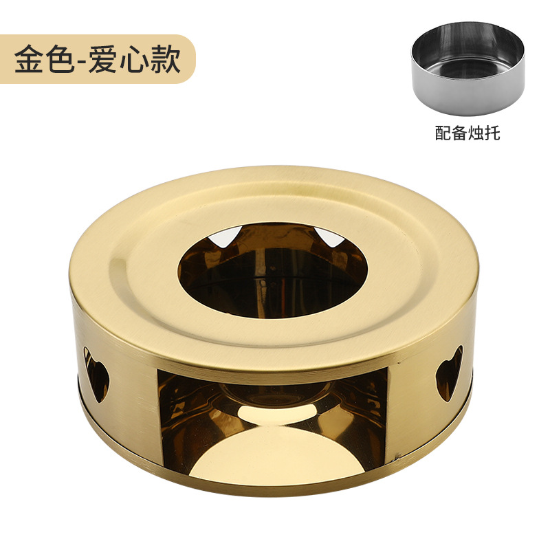 Estilo coreano de acero inoxidable té calentador hogar al aire libre estufa té cocina calefacción base té calentador ventas directas de la fábrica en stock