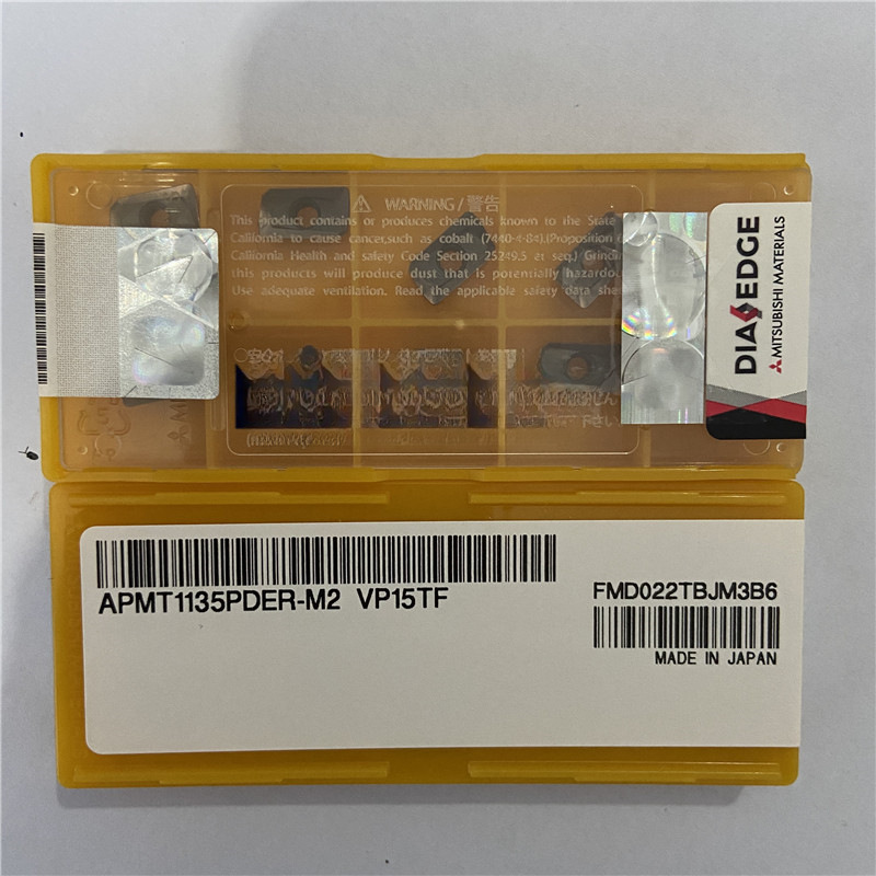 Mitsubishi/三菱R0.8铣削刀片APMT1135PDER-M2 VP15TF数控铣刀粒