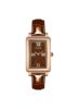 Fashionable square dial, quartz watch stainless steel