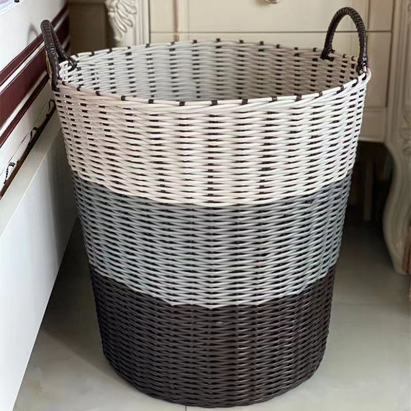 Dirty Clothes Basket Laundry Basket Dirty Clothes Storage Basket Household Clothes Basket for Clothes Frame Rattan Basket Dirty Clothes Zhaozhiqian
