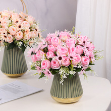 单支仿真花束diy搭配家居摆件干花布花客厅装饰插花婚庆花艺假花