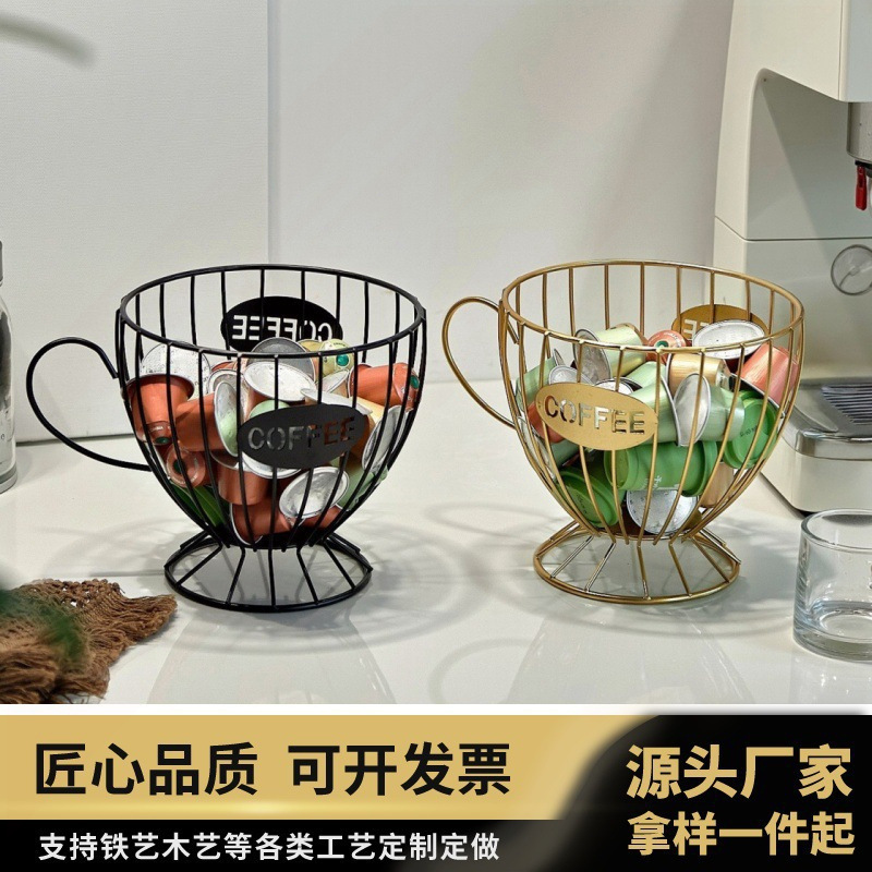 Café nórdico transfronterizo almacenar artefactos de taza de hierro forjado estante de exhibición de bocadillos de dulces tienda de café
