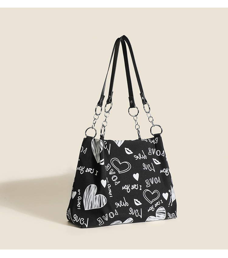 Damen Schultertasche Mit Muster Große Henkeltasche Als Shopper_voghion.com