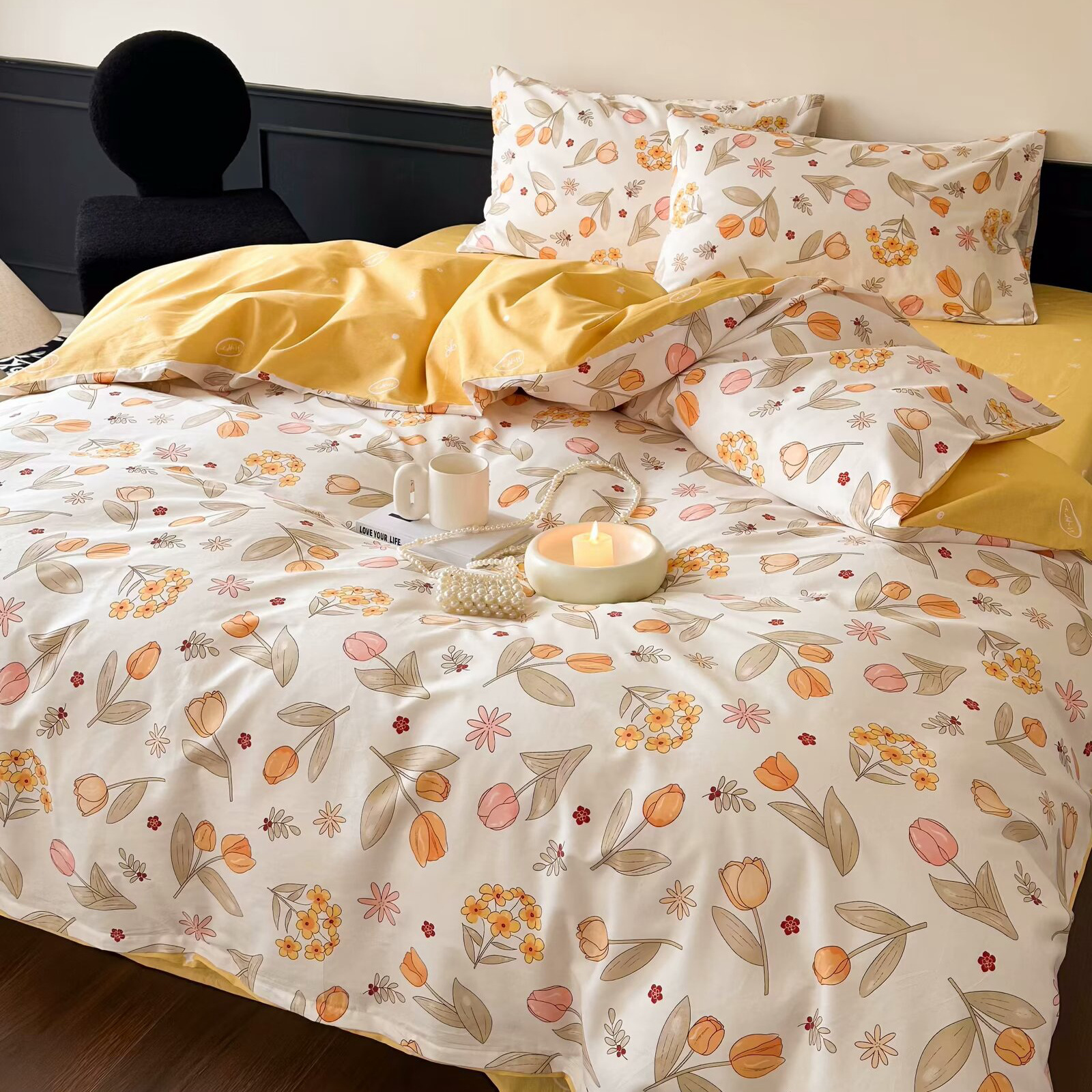 2.35米宽幅纯棉斜纹布料小碎花面料窗帘手工diy全棉大布块床单布