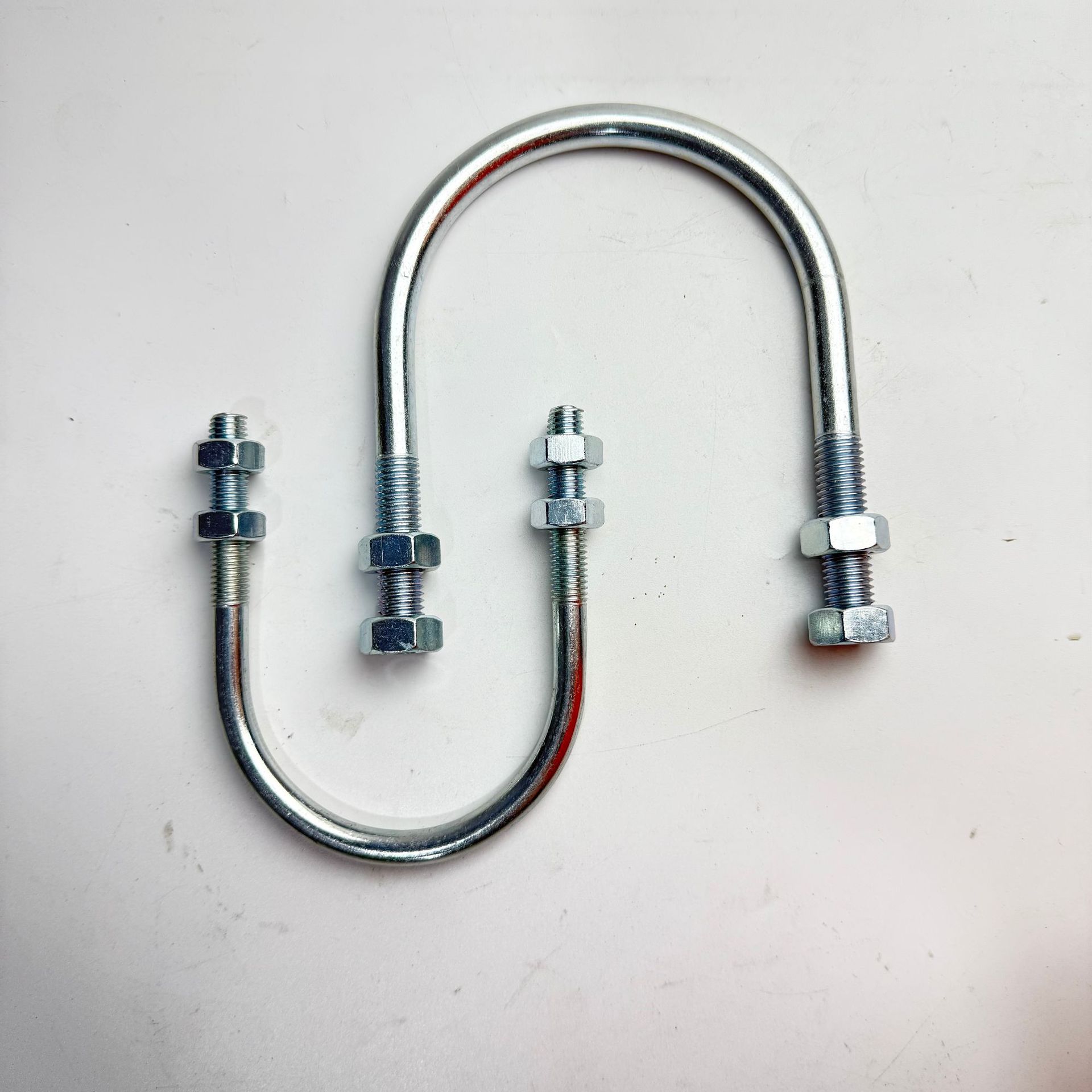 CB / T 3780 / 1997 - Pa / Pb galvanizado en forma de U tuerca gruesa perno alargado abrazadera de tubería