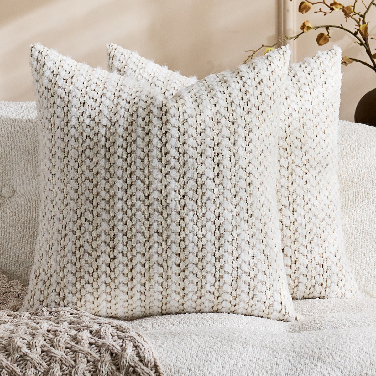 Nuevo cross-border Schneier funda de almohada de lana almohada de cama cama funda de almohada sofá sala de estar funda de almohada al por mayor