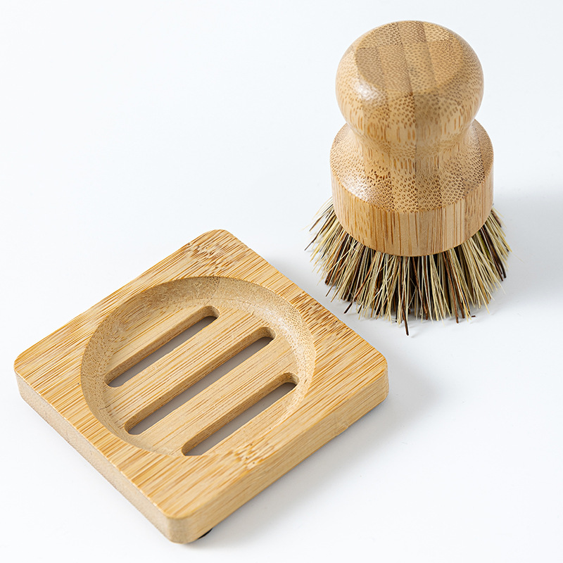 Nanzhu 코코넛 야자 + 사각 대나무 홀더