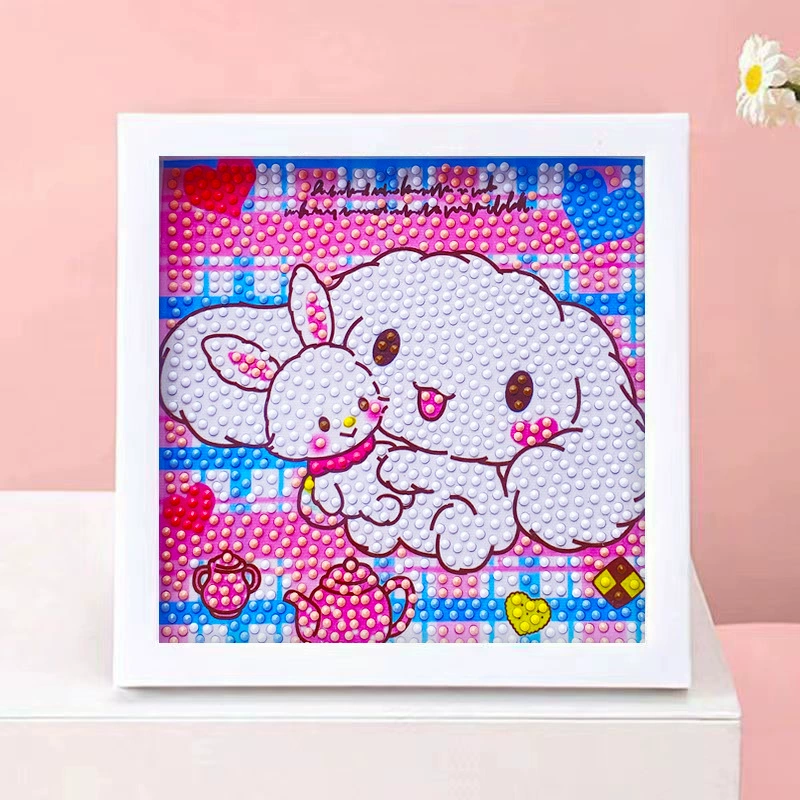 DIY-набор для алмазной мозаики 17×17 см, пластиковая рама, дизайн щенок, полный набор инструментов для кладки