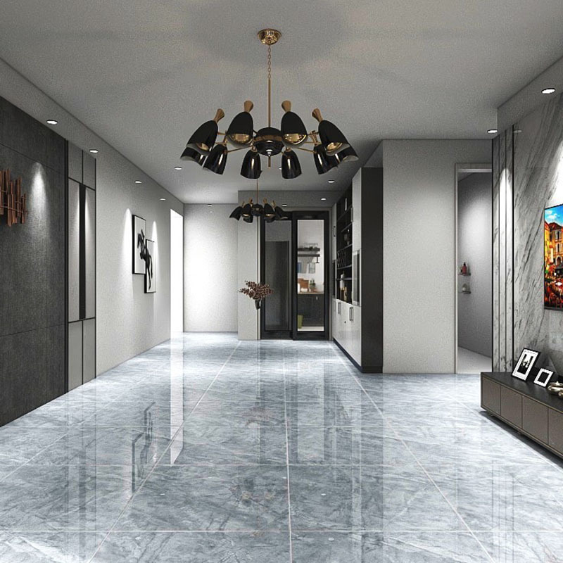 suelo autoadhesivo reflectante resistente al desgaste hogar superficie brillante suelo de cemento colocado directamente antideslizante PVC piedra-plástico baldosas