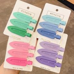 ネットセレブ洗顔メイクヘアピンシームレスヘアピン前髪クリップサイドクリップ女性韓国カモノハシクリップワンラインクリップ
