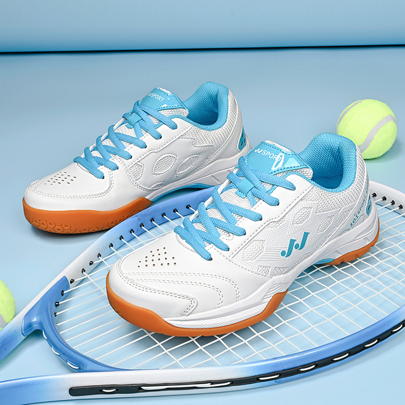 Comercio exterior nuevo tipo de zapatos de bádminton de pareja transpirables antideslizantes zapatos de entrenamiento de competencia