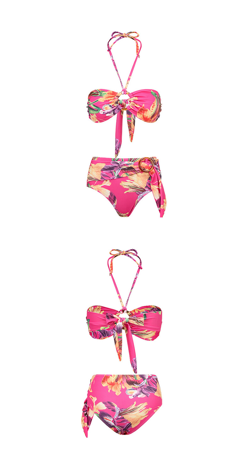 Women's Ditsy Floral 3 Piece Set Bikinis display picture 4