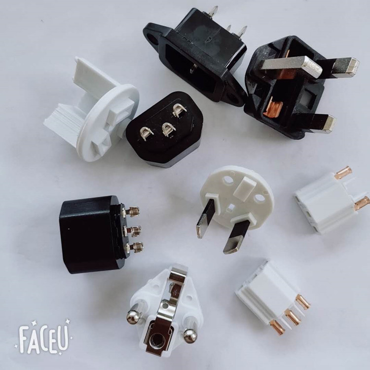 电源线一体式支架 电源插头内架 插片组装支架 各种支架均有