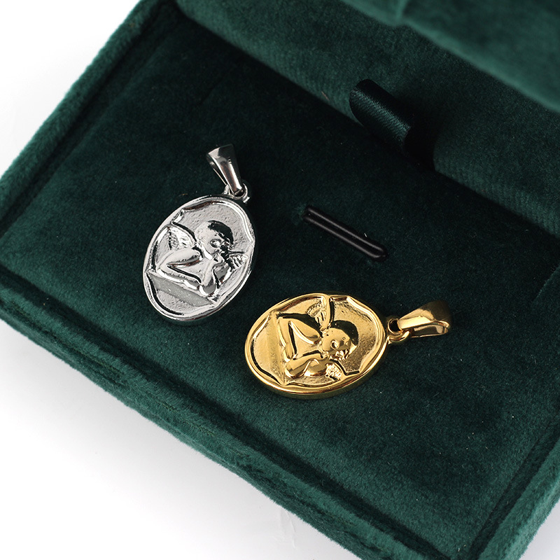 1 Piece Quantity 1 Piece 304 Stainless Steel Angel Pendant