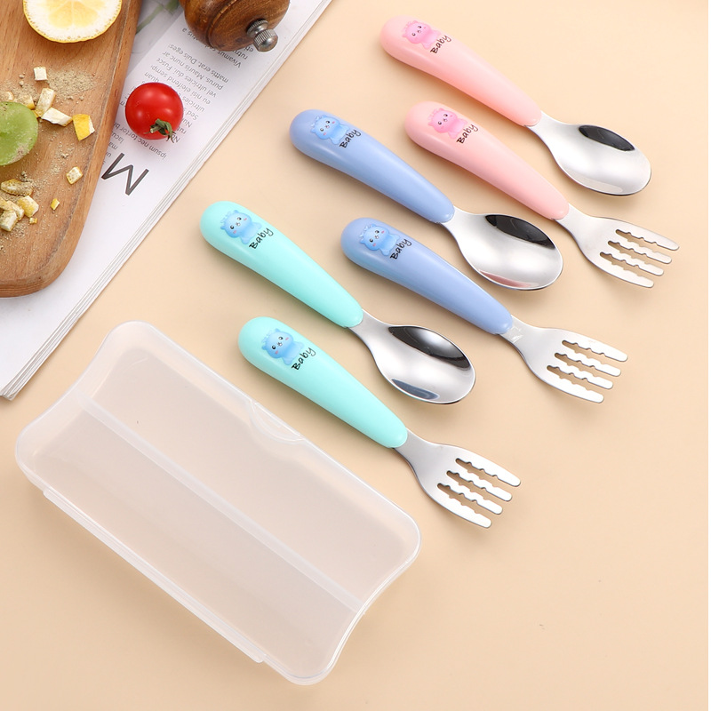 Children's cute tableware stainless steel