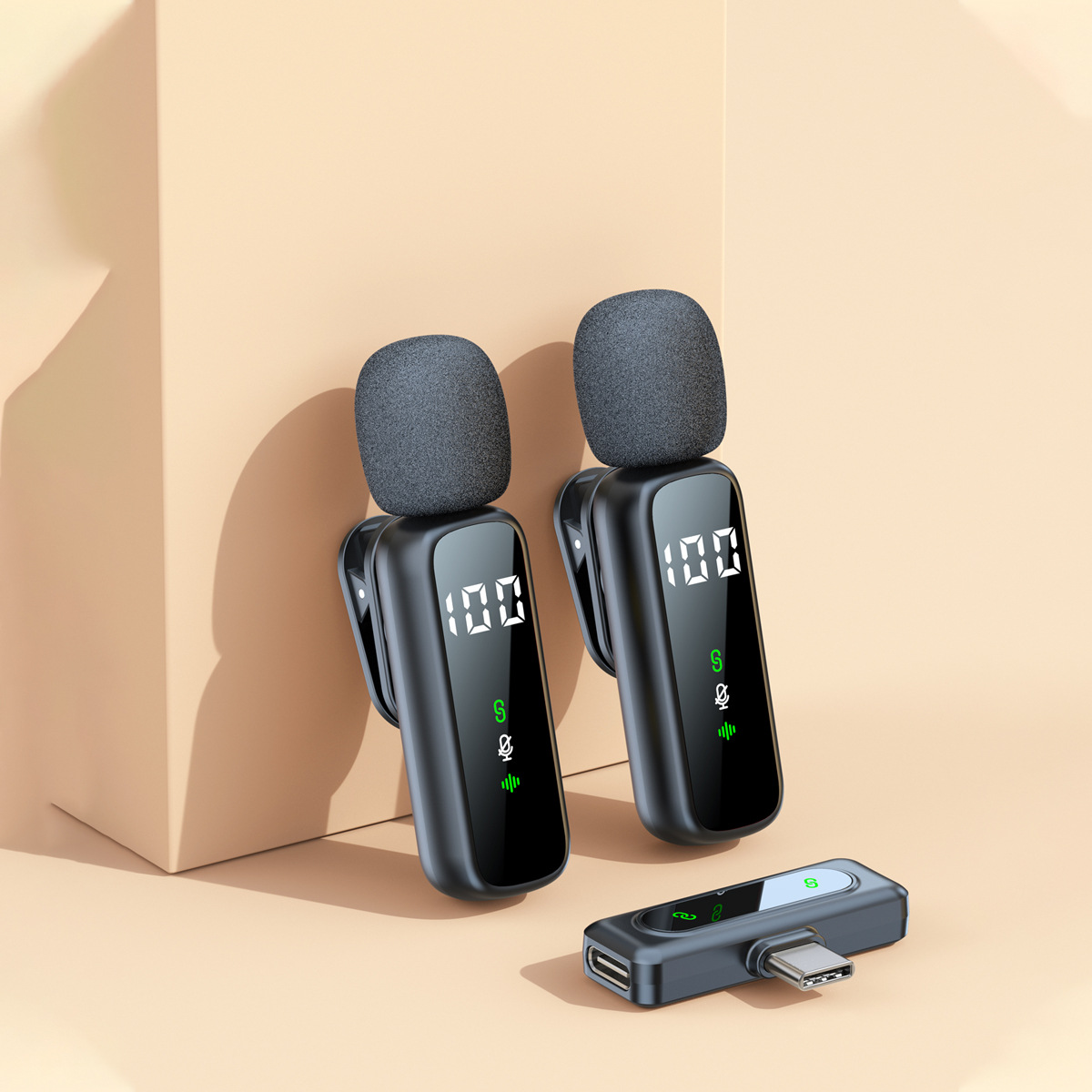 Nuevo modelo privado L06 micrófono de collar inalámbrico, un arrastrar y dos micrófono inalámbrico, VLOG en vivo, micrófono inalámbrico de radio