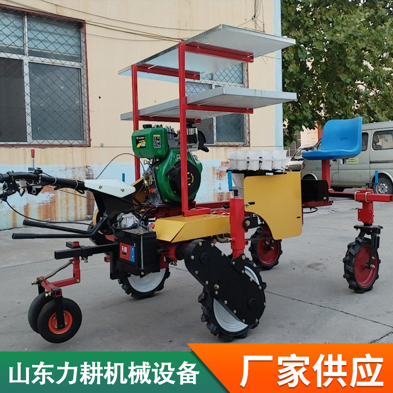 全自动柴油蔬菜移栽机生菜烟草辣椒甘蓝大棚幼苗移栽不伤苗高成活