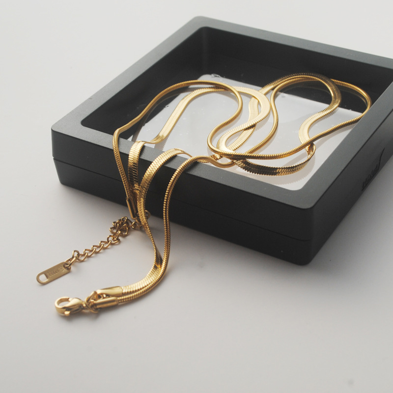 12g Weight Layered Necklaces Classification 1 Piece Quantity Daily Occasion Stainless Steel Material Heart Shape Pattern Women'S Gender Plating Design Fashion Style Fashion Heart Shape Stainless Steel Plating Layered Necklaces 1 Piece 3