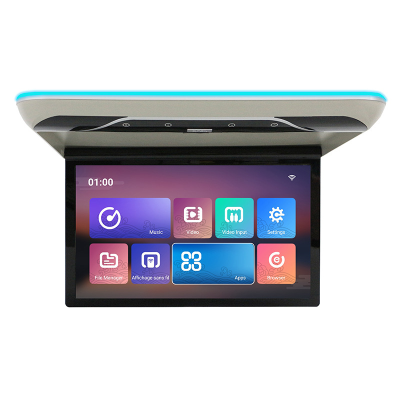 Car Ceiling-Mounted Monitor 17inch Ceiling-Mounted Foldable Monitor 17.3inch Ceiling-Mounted Android Monitor Car Tv