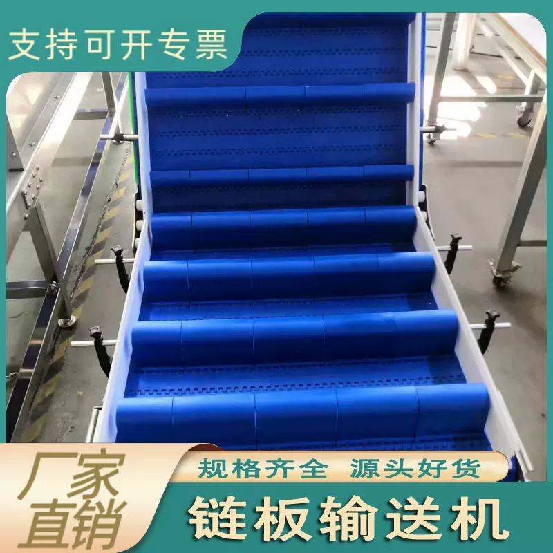 非标塑料链板输送机  轻工业提升机   食品医药生产包装输送线