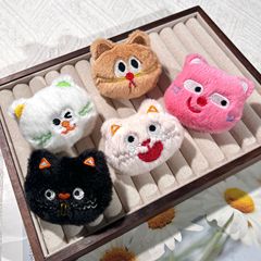 かわいい子猫漫画ぬいぐるみ人形水玉猫ブローチバッグペンダント帽子装飾衣類アクセサリー