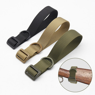 Multi-Purpose Tactical Gun Rope Camouflage Butt Strap Military Fan Tactical Accessories Portable Strapping Gun Strap Lanyard Buckle