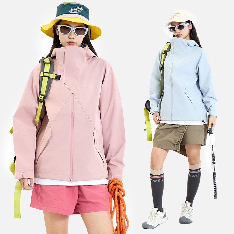 Spring and Autumn Jacket with Hood, High Collar, Magnetic Buckle, Waterproof, Breathable, Drawstring, Unisex Outdoor Casual Wear, Popular Live Stream Item Spring and Autumn Jacket with Hood, High Collar, Magnetic Buckle, Waterproof, Breathable, Drawstring, Unisex Outdoor Casual Wear, Popular Live Stream Item