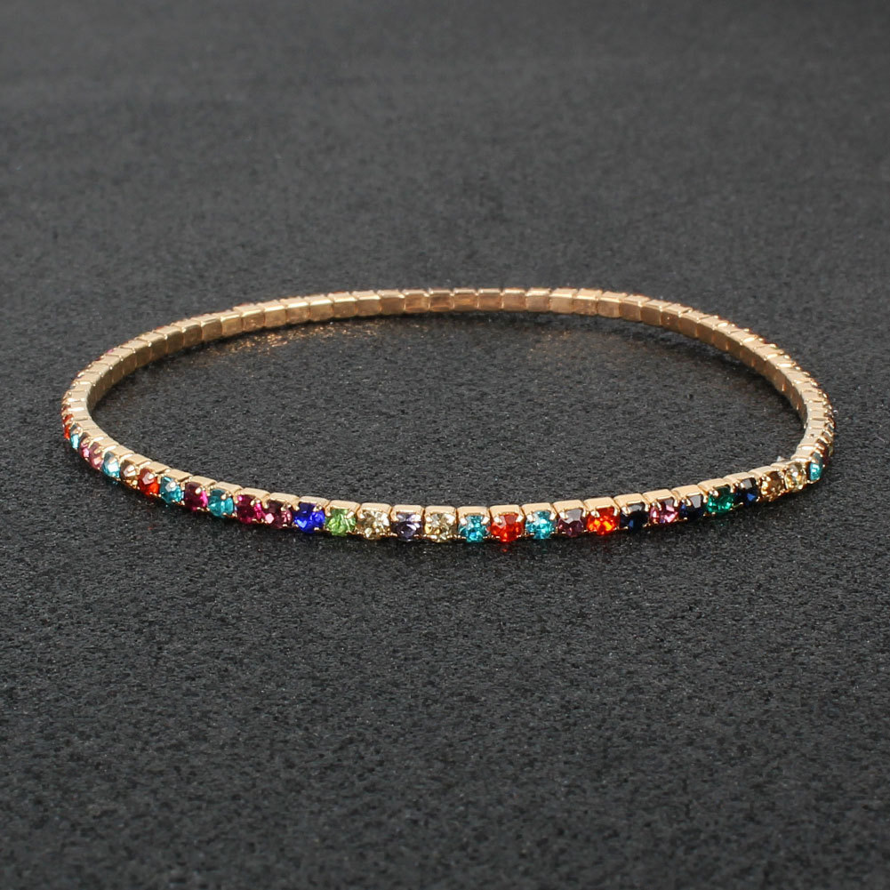 S6 팔찌 골드 레인보우 컬러