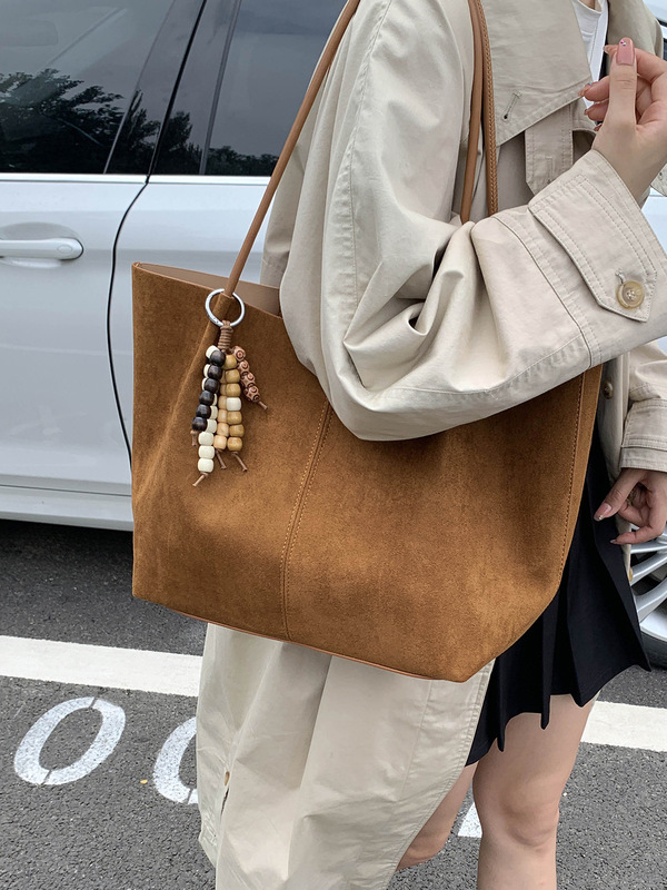 简约复古大容量包包2025秋冬季新款女士单肩包外出上班通勤托特包|undefined