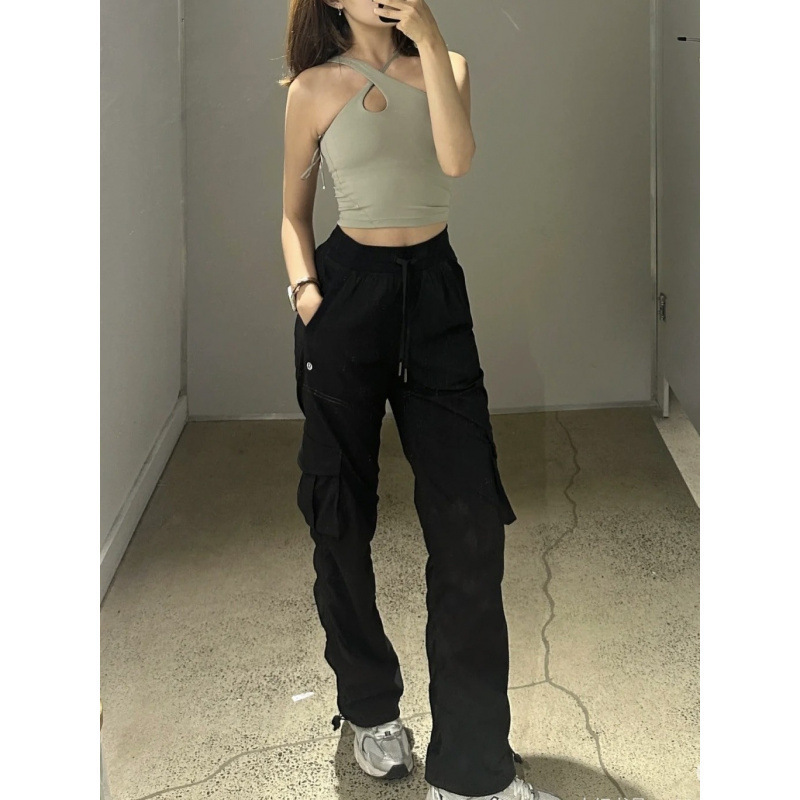 Lulu Original Dance Studio Women's Work Pants, Loose Fit, Mid-Waist, Pocketed, Quick-Dry, Thin Style Lulu Original Dance Studio Women's Work Pants, Loose Fit, Mid-Waist, Pocketed, Quick-Dry, Thin Style
