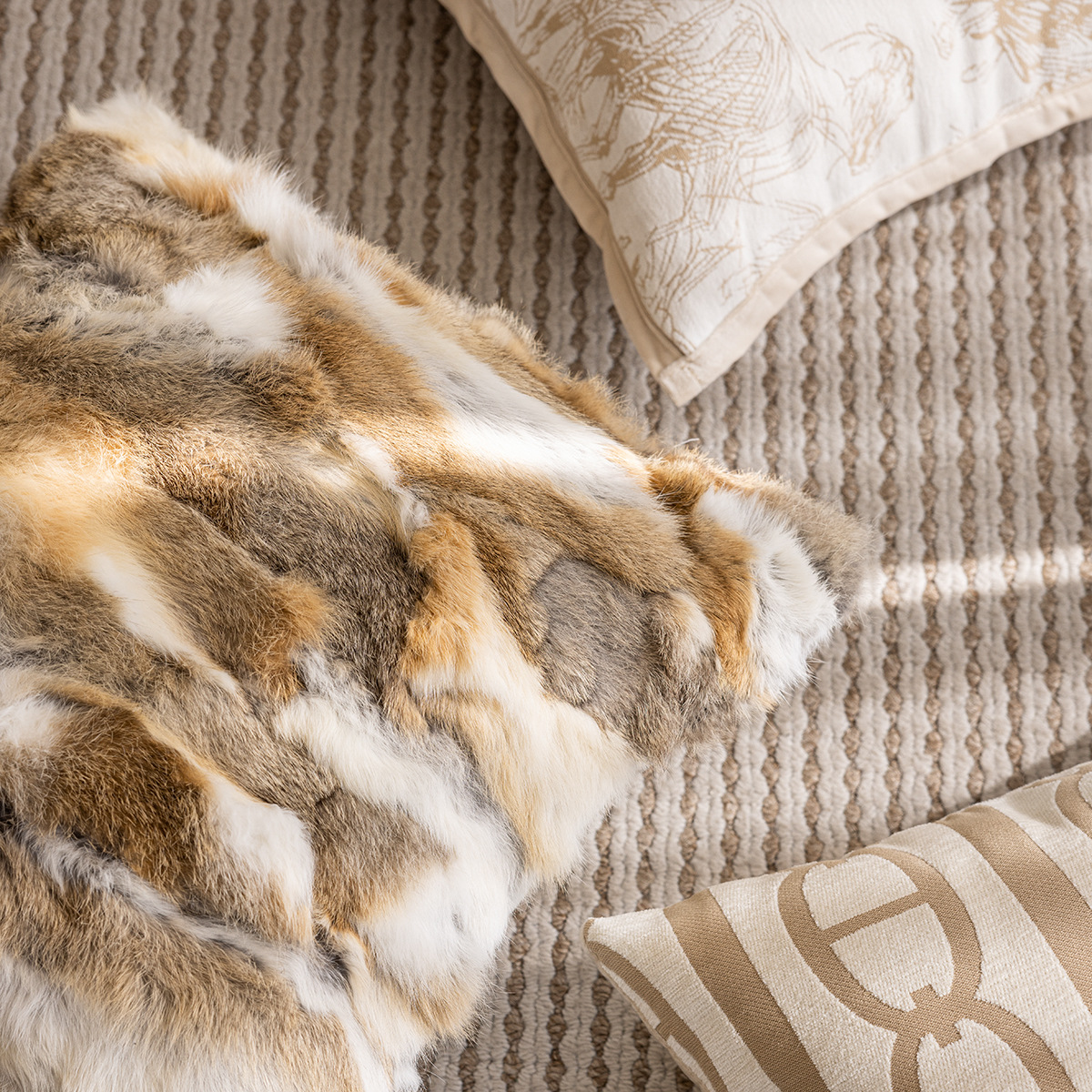 Almohada Jacquard de Chenille ligera estilo francés sala de estar sofá decoración cojín sala de patrones de hotel al por mayor cojín funda