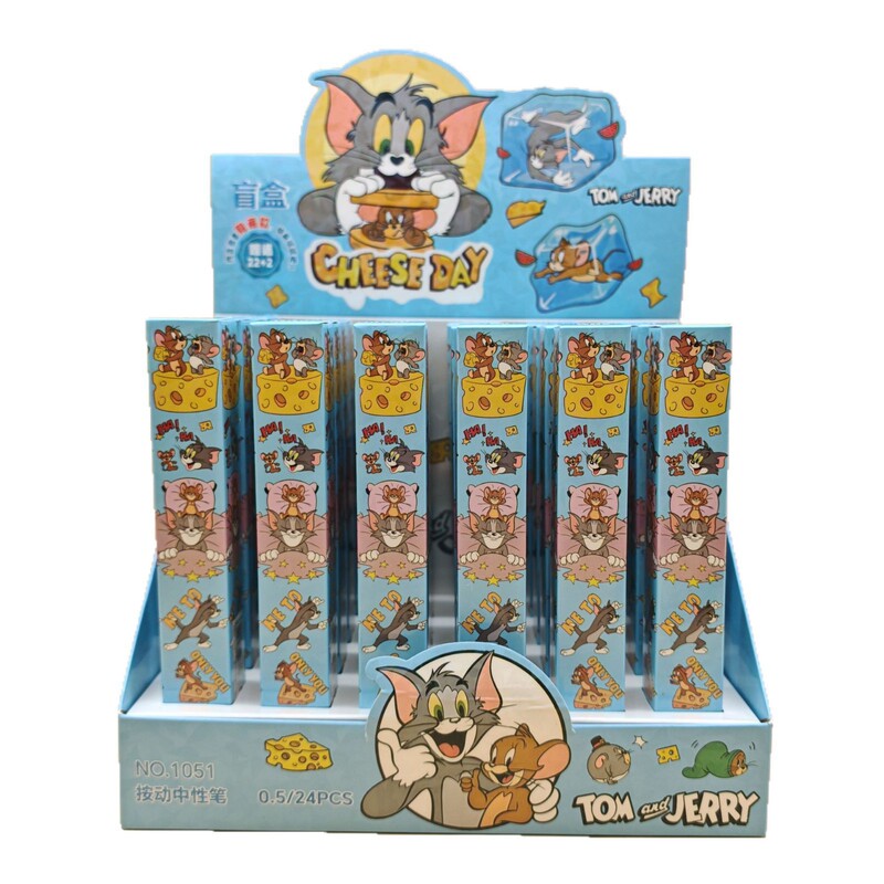 猫和老鼠盲盒笔卡通新款高颜值汤姆杰瑞签字笔书写顺畅按动中性笔|undefined