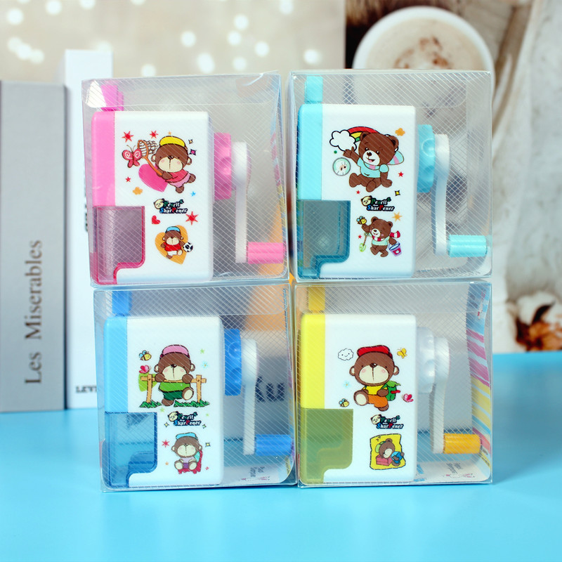 Sacapuntas para estudiantes de primaria, sacapuntas para niños, alimentación automática de minas, sacapuntas manual, sacapuntas bonito, portátil