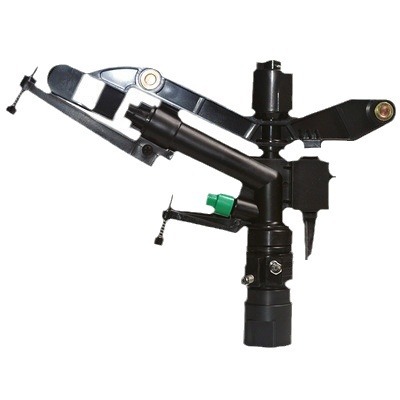 Aspersor de brazo basculante de riego agrícola de una pulgada Equipo de rociadores de césped de jardín de riego giratorio automático de 360 grados