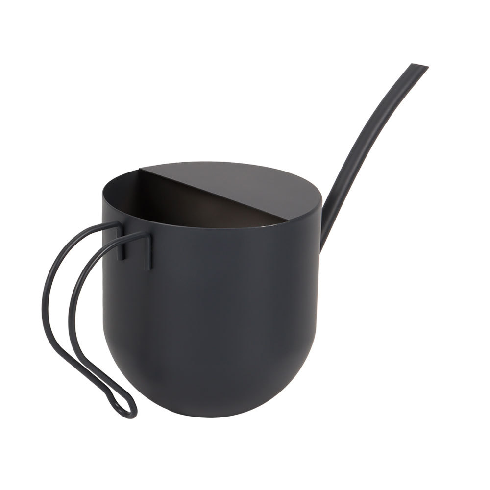 Regadera pequeña de acero inoxidable con boquilla larga para el cuidado de plantas, 1500 ml, venta al por mayor._voghion.com