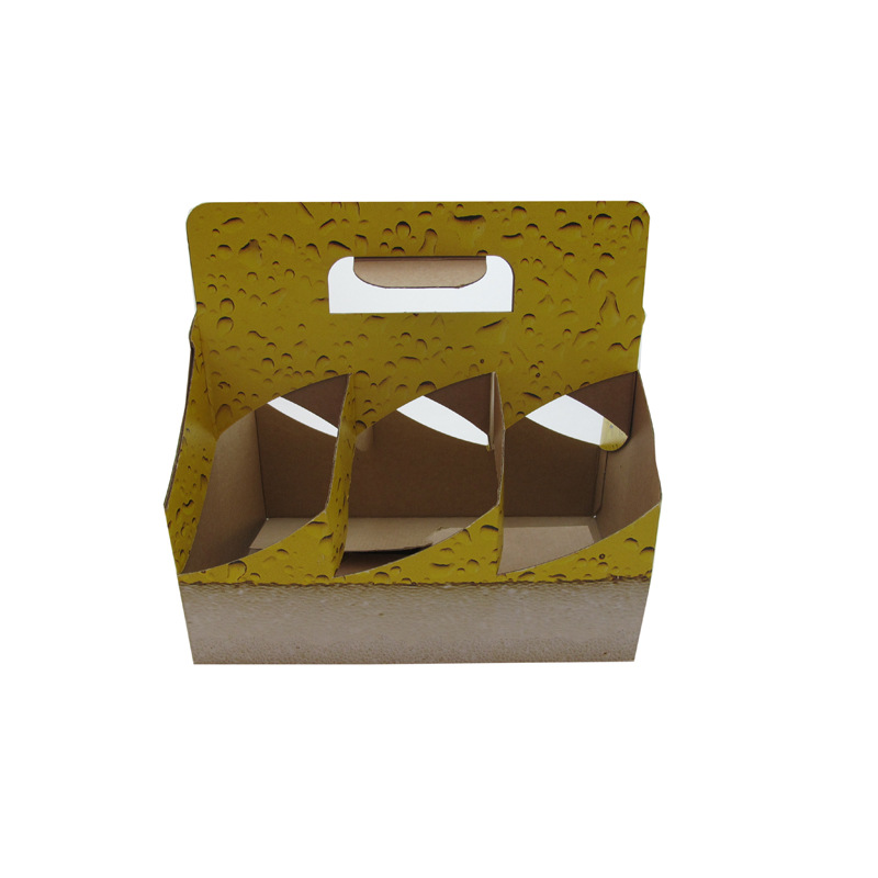 厂家印刷手提啤酒盒 瓦楞纸 6支装 彩色印刷