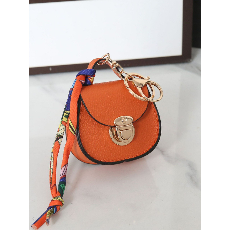 Trendy New Versatile Saddle Small Bag Coin Holder Zipper Portable Multifunctional Bag Keychain