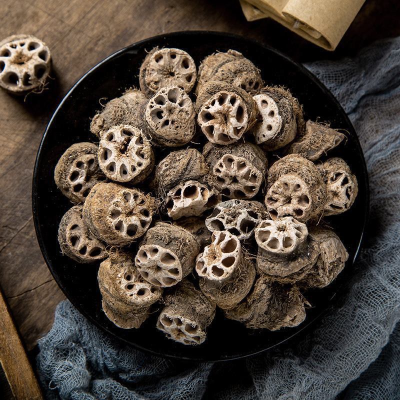 Dried Lotus Node Slices Ou Jie 500g Nelumbo nucifera Rhizome Nodes Traditional Herbal Decoction Pieces overview