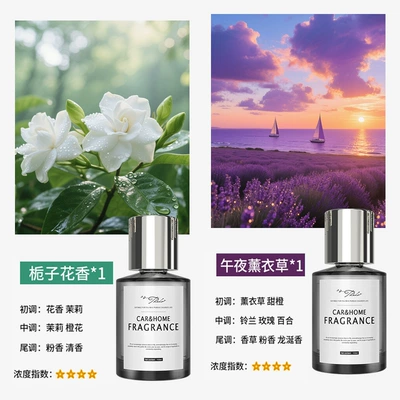 Car Perfume Aromatherapy, Liquid Home Toilet Deodorizing - meizu-2-bottles-gardenia-lavender